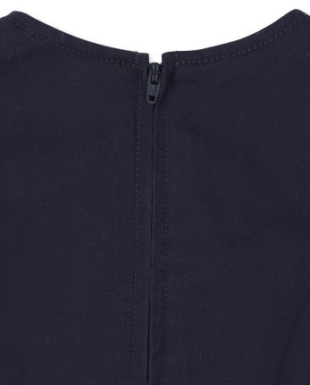 Jersey con cinturón de uniforme para niñas