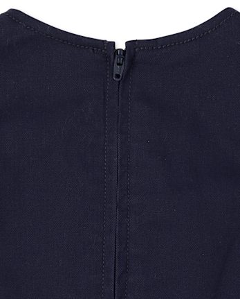 Girls Uniform Bow Jumper - TIDAL