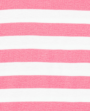 Girls Flamingo And Striped Top And Pants 4-Piece Snug Fit Pajamas