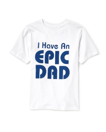 Camiseta gráfica a juego de manga corta "Tengo un papá épico" para niños Papá y yo