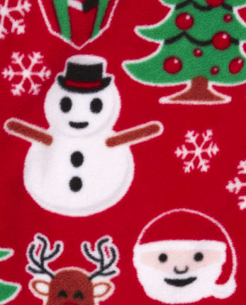 Baby And Toddler Christmas Top And Pants Glacier Fleece Pajamas