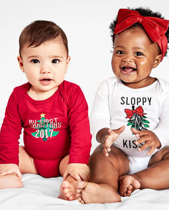 Body imprimé 'My First de Noël 2017' Bébé