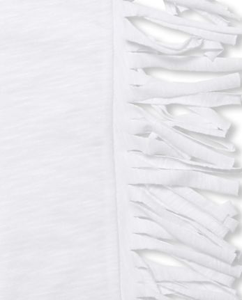 Cache-maillot sans manches en aluminium pour fille avec franges en forme de cœur « Sirène à »