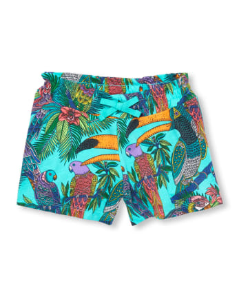 Girls Matchables Print Drapey Knit Shorts