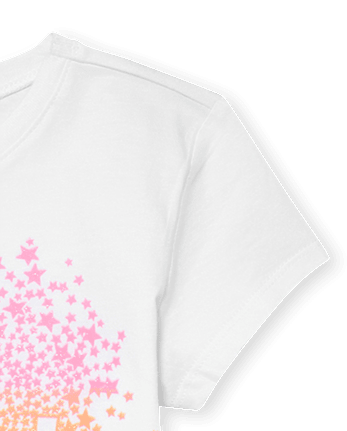 Girls Birthday Graphic Tee - WHITE