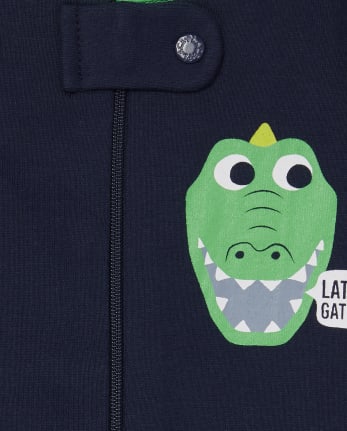 Paquete de 3 pijamas de una pieza de algodón con ajuste ceñido Gator para bebés y niños pequeños