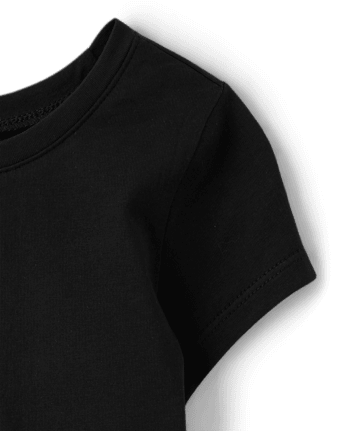 Camiseta básica a capas para bebés y niñas pequeñas