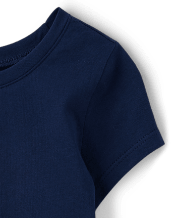 Camiseta básica a capas para bebés y niñas pequeñas