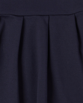 Girls Uniform Ponte Knit 2 In 1 Dress - TIDAL