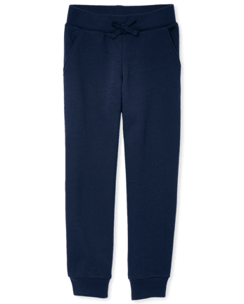 Girls blue jogging bottoms store