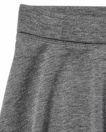 Jupe-short uniforme en tricot point de Rome pour fille