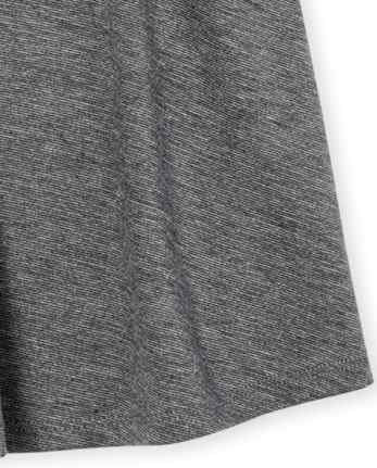 Jupe-short uniforme en tricot point de Rome pour fille