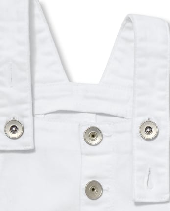 Girls Roll Cuff Shortalls