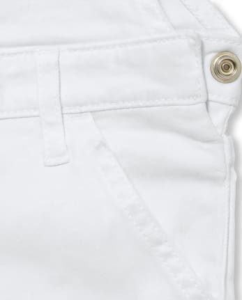 Girls Roll Cuff Shortalls