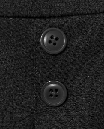 Falda pantalón con botones de punto de uniforme para niñas pequeñas