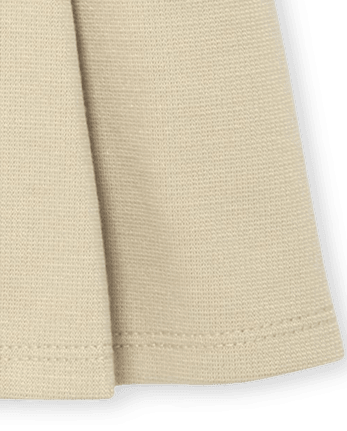 Toddler Girls Uniform Ponte Knit Button Skort