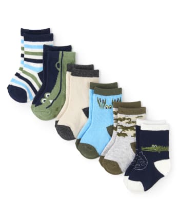 Baby Boys 'See You Later' Alligator Socks 6-Pack | The Children's Place