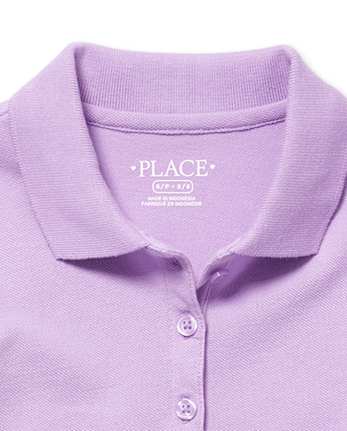Polo de piqué de uniforme para niñas