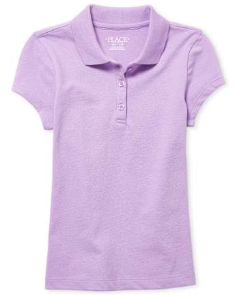Polo de piqué de uniforme para niñas