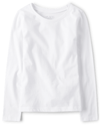 Camiseta básica con capas de uniforme para niñas