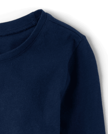 Camiseta básica con capas de uniforme para niñas