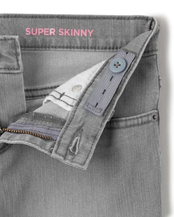 Girls Basic Stretch Super Skinny Jeans