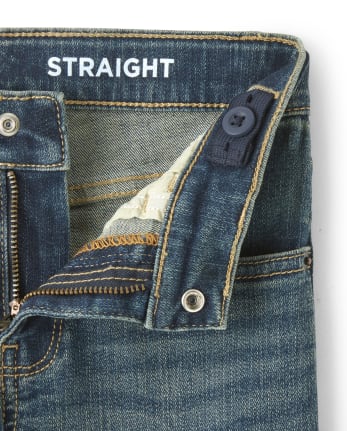 Boys Basic Straight Stretch Jeans