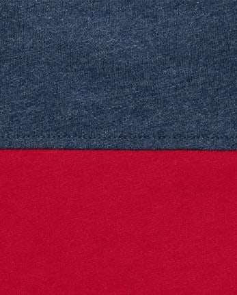 Toddler Boys Colorblock Embellished Graphic Top