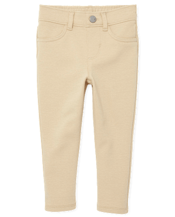 Toddler Girls Uniform Ponte Knit Pull On Jeggings