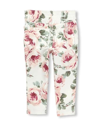 Jegging à enfiler en tricot pailleté imprimé pour bébés et petites filles - SIMPLYWHT