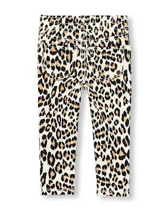 Jegging à enfiler en tricot pailleté imprimé pour bébés et petites filles - PEARLY WHITES