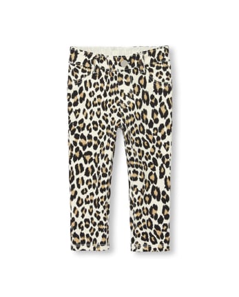 Jegging à enfiler en tricot pailleté imprimé pour bébés et petites filles - PEARLY WHITES