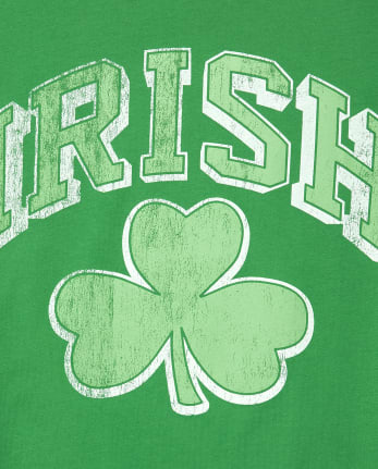 Camiseta estampada 'Irish' de manga corta para el día de San Patricio de la familia a juego unisex para adultos