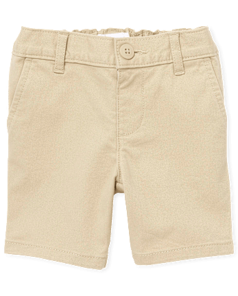 Shorts chinos de uniforme para niñas pequeñas