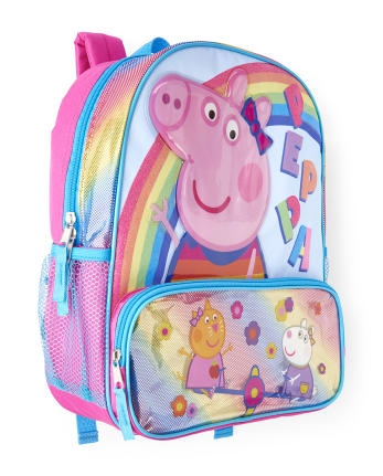 Toddler Girls Peppa Pig Glitter Rainbow Backpack