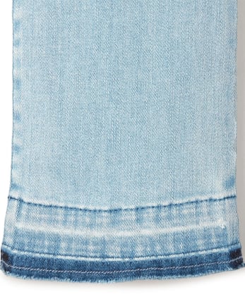 Girls Faux Pearl Denim Skinny Jeans