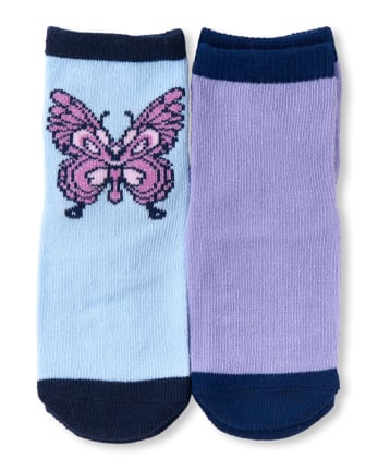 Paquete de 6 calcetines midi de leopardo para niñas pequeñas