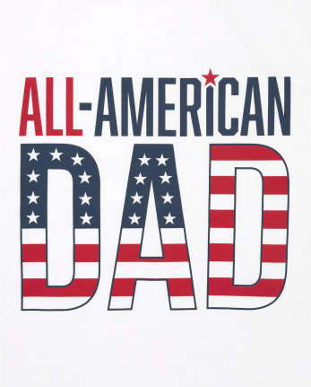 Camiseta con gráfico familiar a juego All-American Dad para hombre