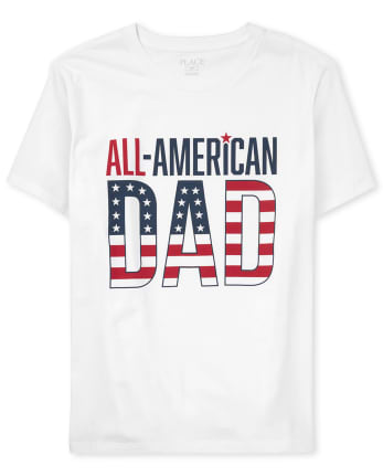 Camiseta con gráfico familiar a juego All-American Dad para hombre
