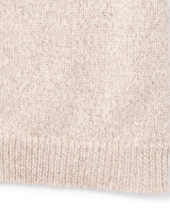Girls Metallic Cardigan - SOFT ROSE