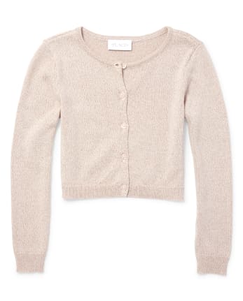 Girls metallic cardigan deals