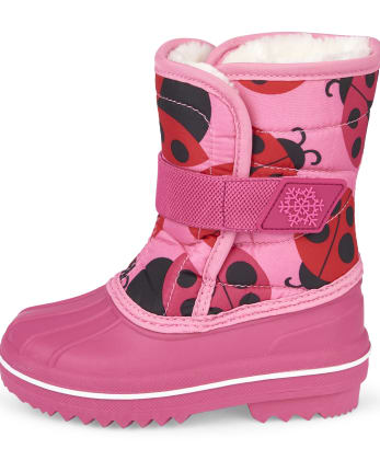 Toddler Girls Ladybug Snow Boots