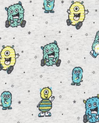 Conjunto de ropa de juego de 3 piezas Monster para bebés niños