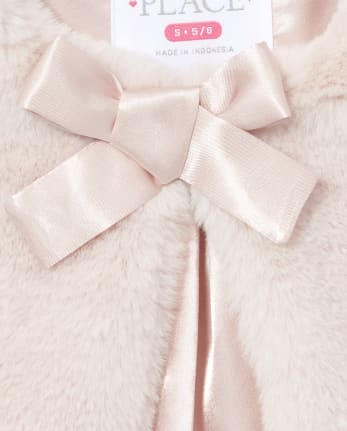 Girls Faux Fur Cape