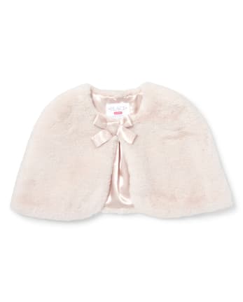 Girls fur cape on sale