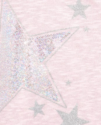 Baby And Toddler Girls Sequin Lightweight Sweater High Low Top