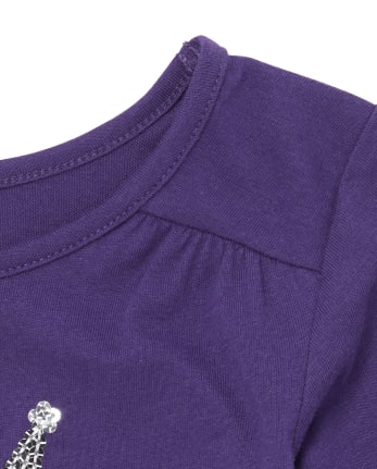 Baby And Toddler Girls Embellished High Low Top