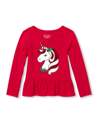 Haut à basque de Noël orné pour bébés et petites filles