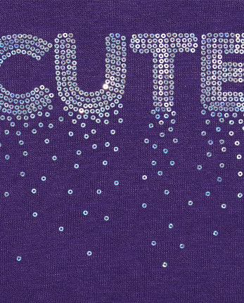 Baby and Toddler Girls Embellished Graphic Lightweight Sweater High Low Top