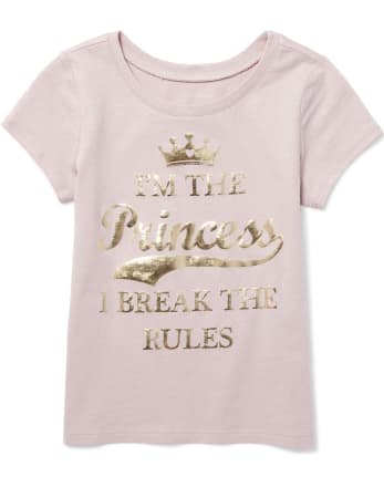 Baby And Toddler Girls Mommy And Me Foil Princess Matching Graphic Tee